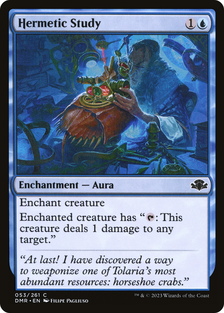 Hermetic Study (DMR-053)  - Dominaria Remastered