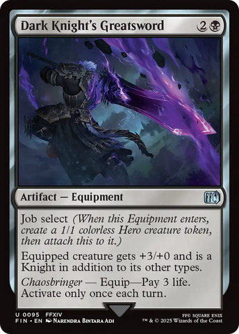 Dark Knight's Greatsword (FIN-095) - FINAL FANTASY Foil