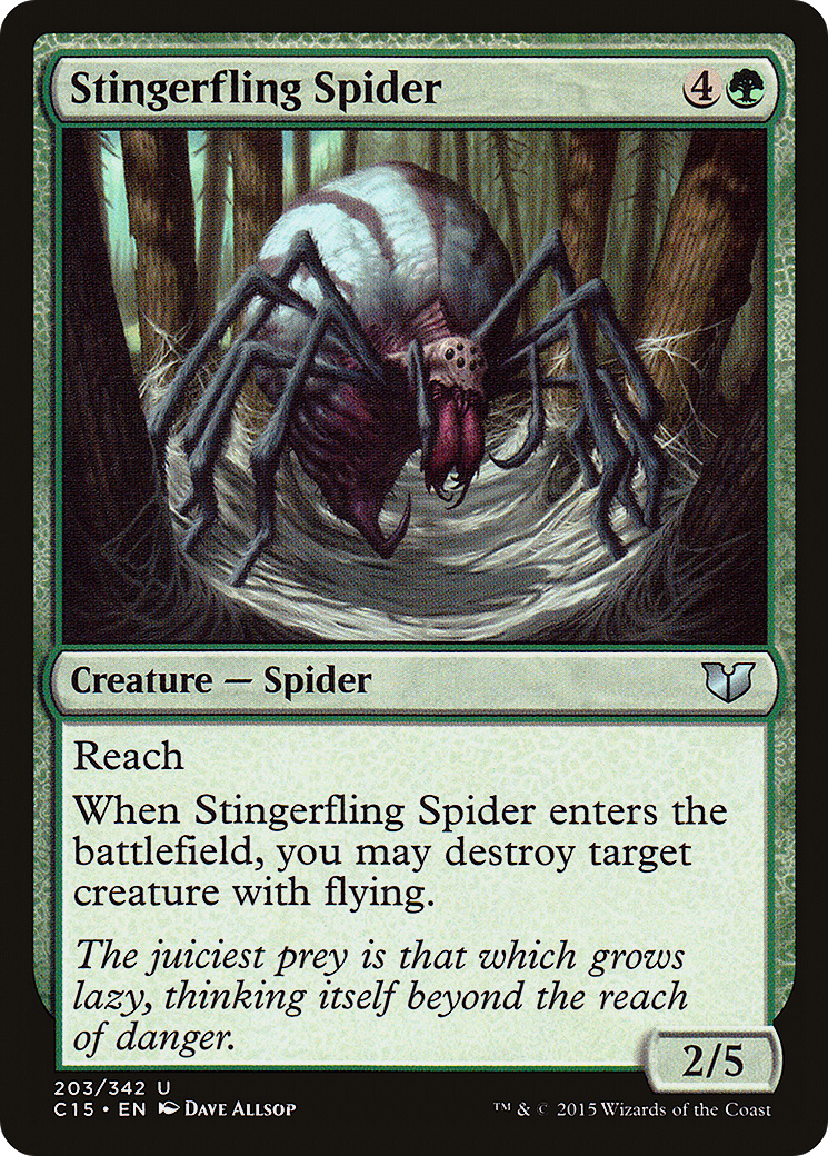 Stingerfling Spider (C15-203)  - Commander 2015