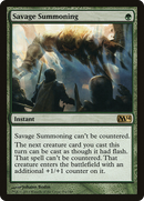 Savage Summoning (M14-194)  Foil - Magic 2014