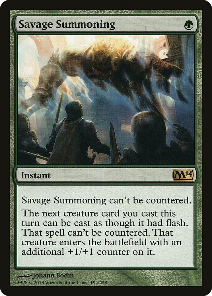Savage Summoning (M14-194)  Foil - Magic 2014