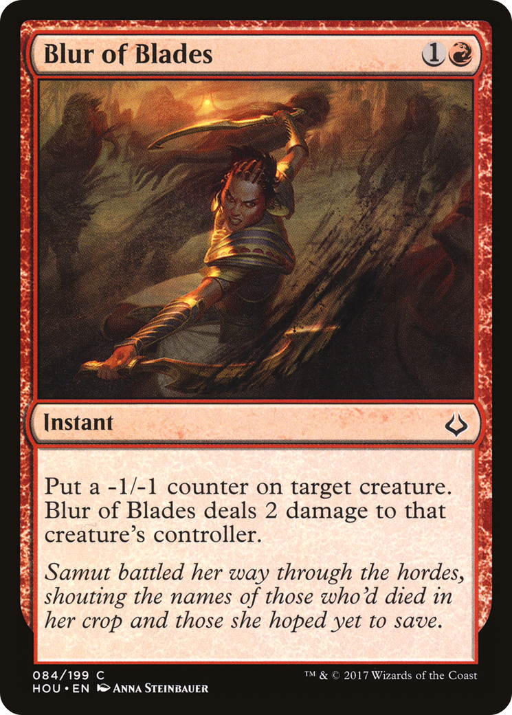 Blur of Blades (HOU-084)  Foil - Hour of Devastation