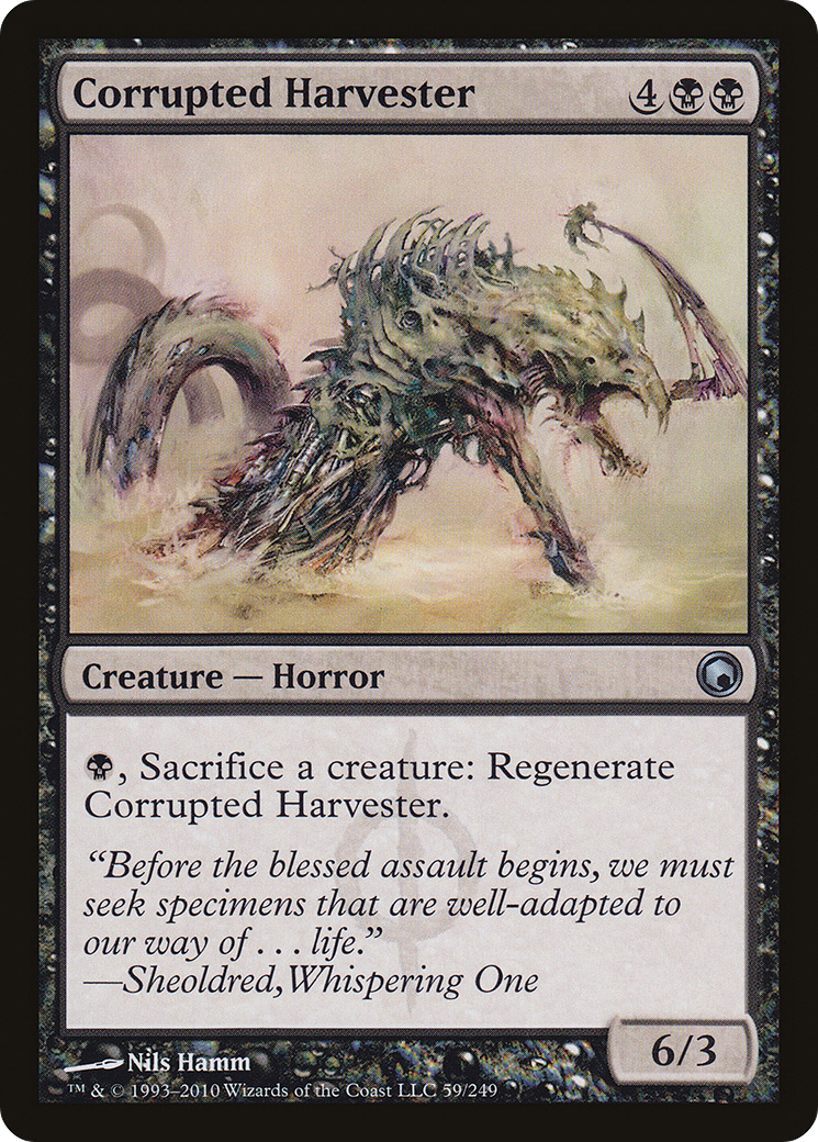 Corrupted Harvester (SOM-059)  Foil - Scars of Mirrodin