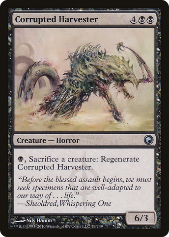 Corrupted Harvester (SOM-059)  Foil - Scars of Mirrodin
