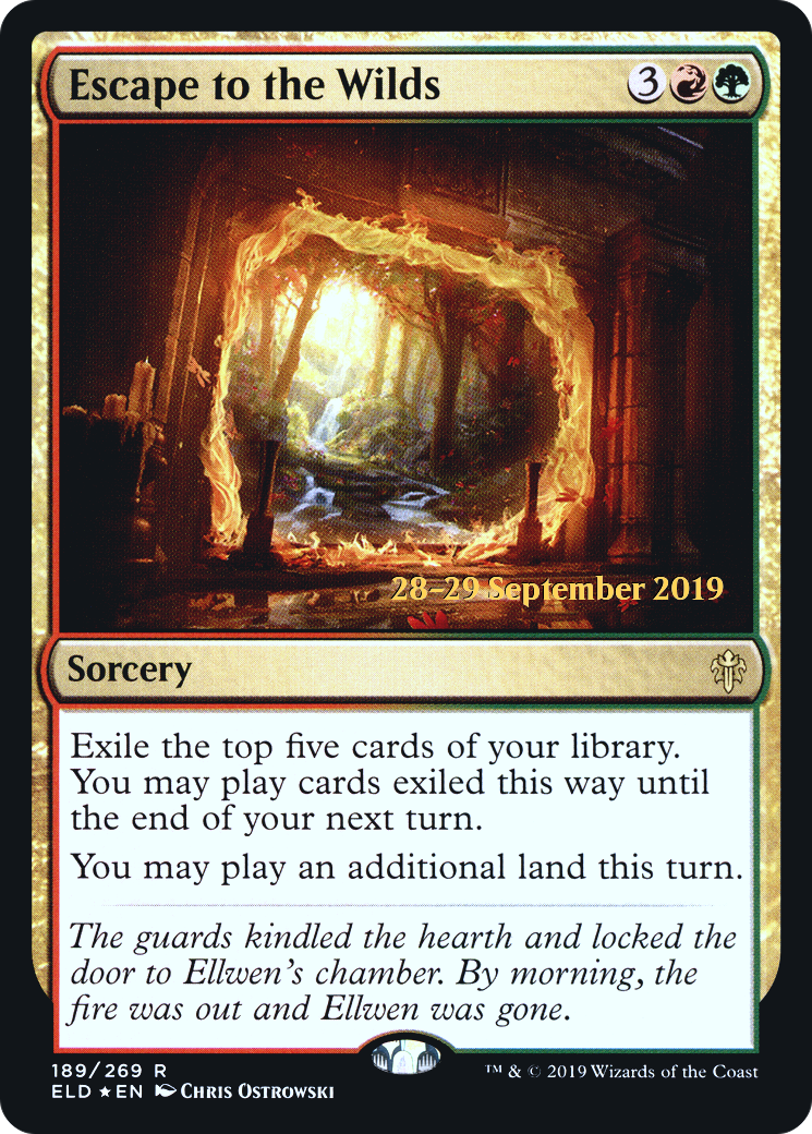 Escape to the Wilds (PRE-189)  Foil - Throne of Eldraine Promos