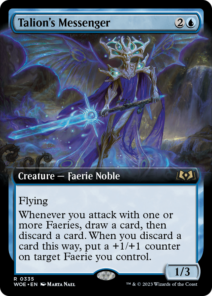Talion's Messenger (Extended Art) (WOE-335)  - Wilds of Eldraine: (Extended Art)