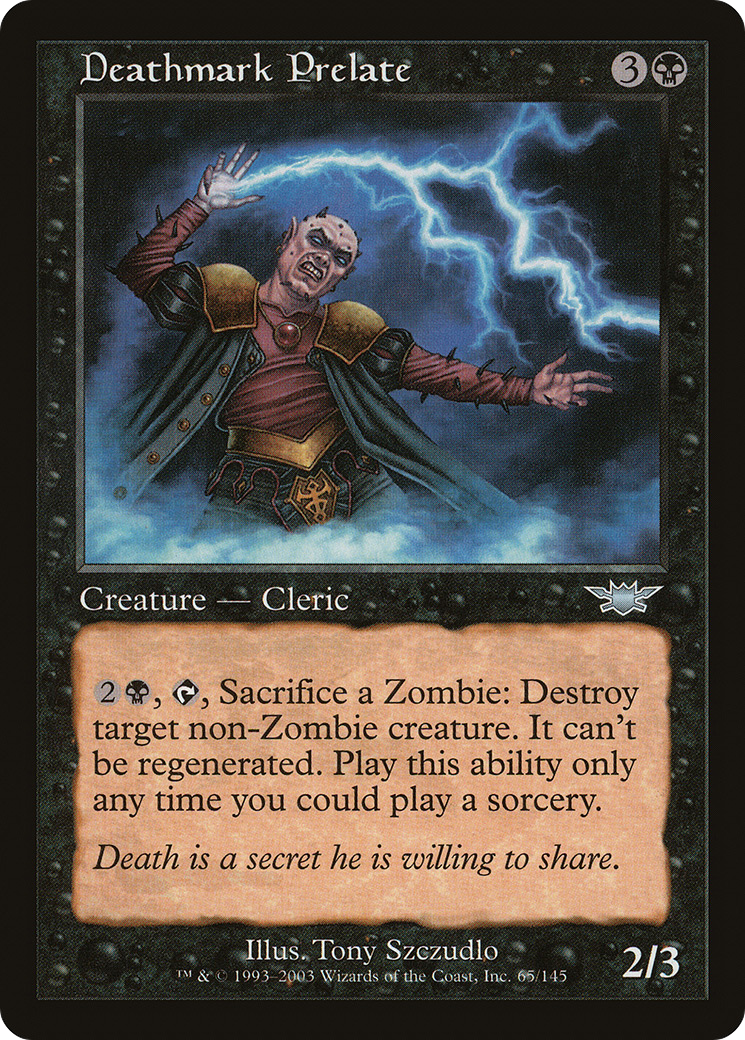 Deathmark Prelate (LGN-065)  Foil - Legions