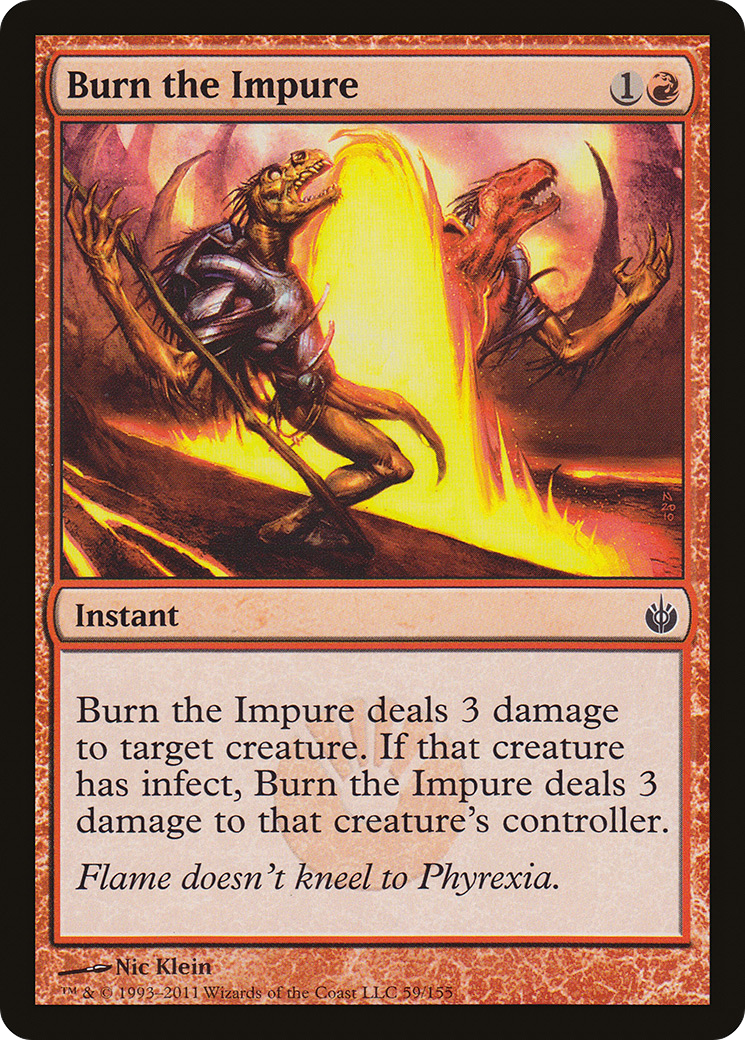 Burn the Impure (MBS-059)  - Mirrodin Besieged