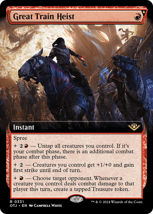 Great Train Heist (Extended Art) (OTJ-331)  Foil - Outlaws of Thunder Junction: (Extended Art, spree)