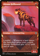 Akoum Hellhound (Showcase) (ZNR-299)  - Zendikar Rising