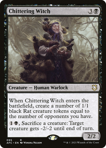 Chittering Witch (AFC-095) - Adventures in the Forgotten Realms Commander