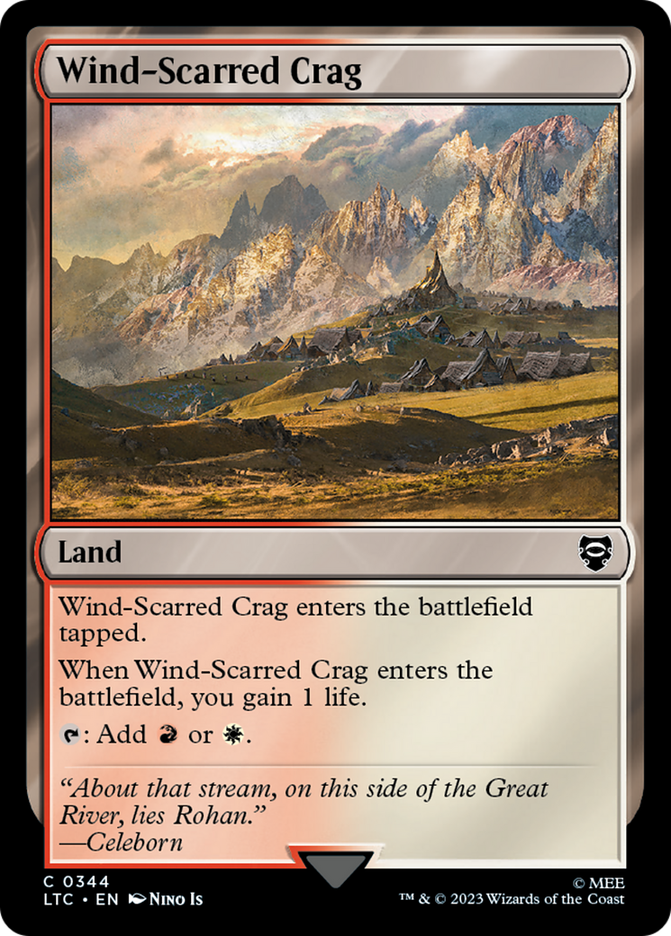 Wind-Scarred Crag (LTC-344)  - Tales of Middle-earth Commander