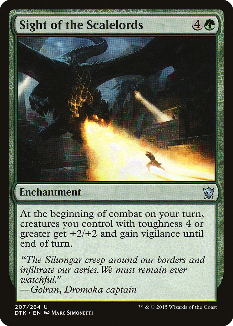 Sight of the Scalelords (DTK-207)  - Dragons of Tarkir