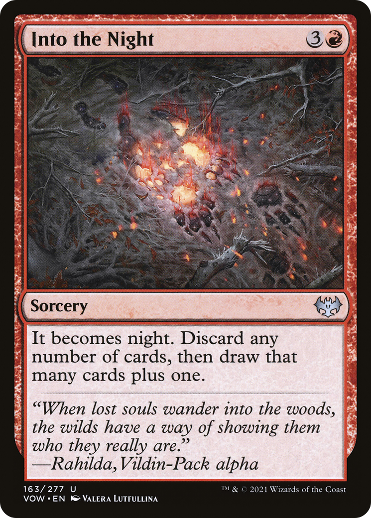 Into the Night (VOW-163)  Foil - Innistrad: Crimson Vow