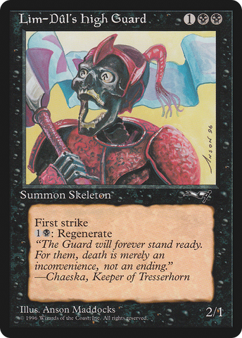 Lim-Dul's High Guard (Red Armor) (ALL-018)  - Alliances