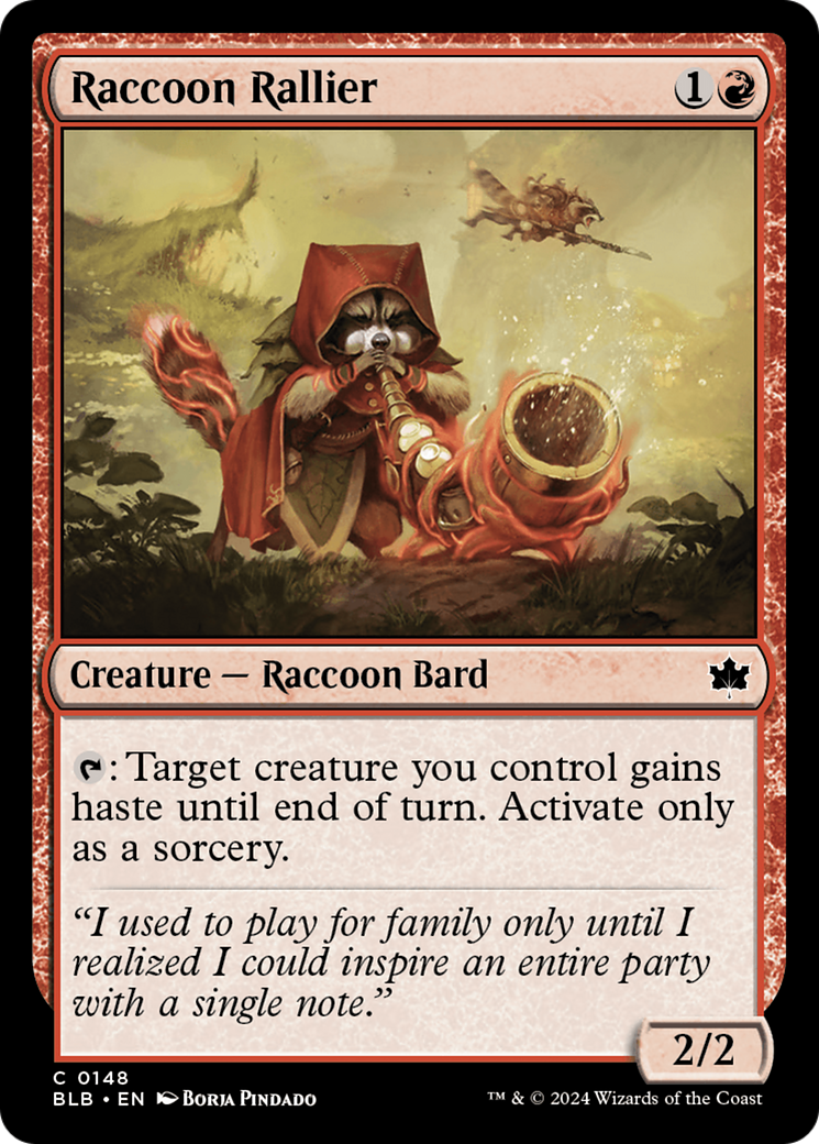 Raccoon Rallier (BLB-148)  - Bloomburrow