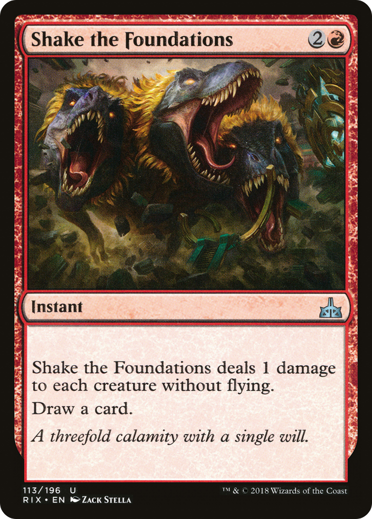 Shake the Foundations (RIX-113)  - Rivals of Ixalan