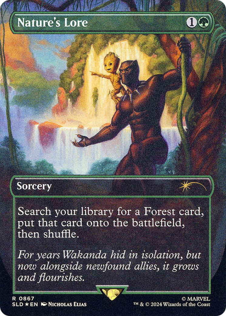 Nature's Lore (867) (Rainbow Foil) (SLD-867)  Foil - Secret Lair Drop (Borderless)