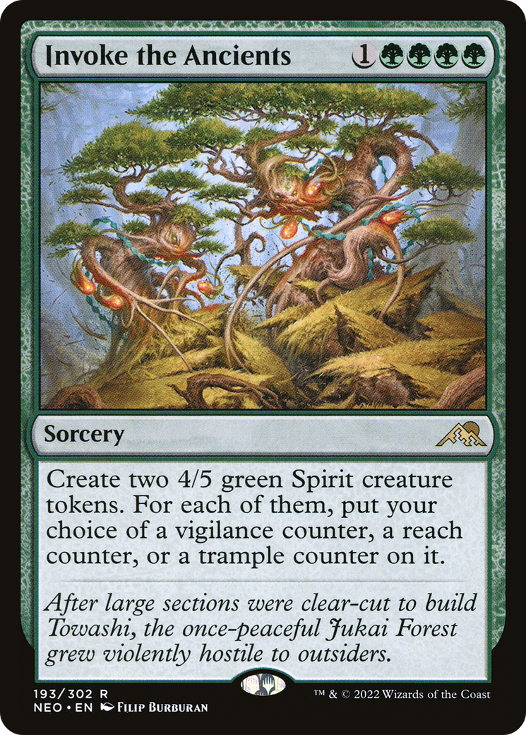 Invoke the Ancients (NEO-193)  - Kamigawa: Neon Dynasty