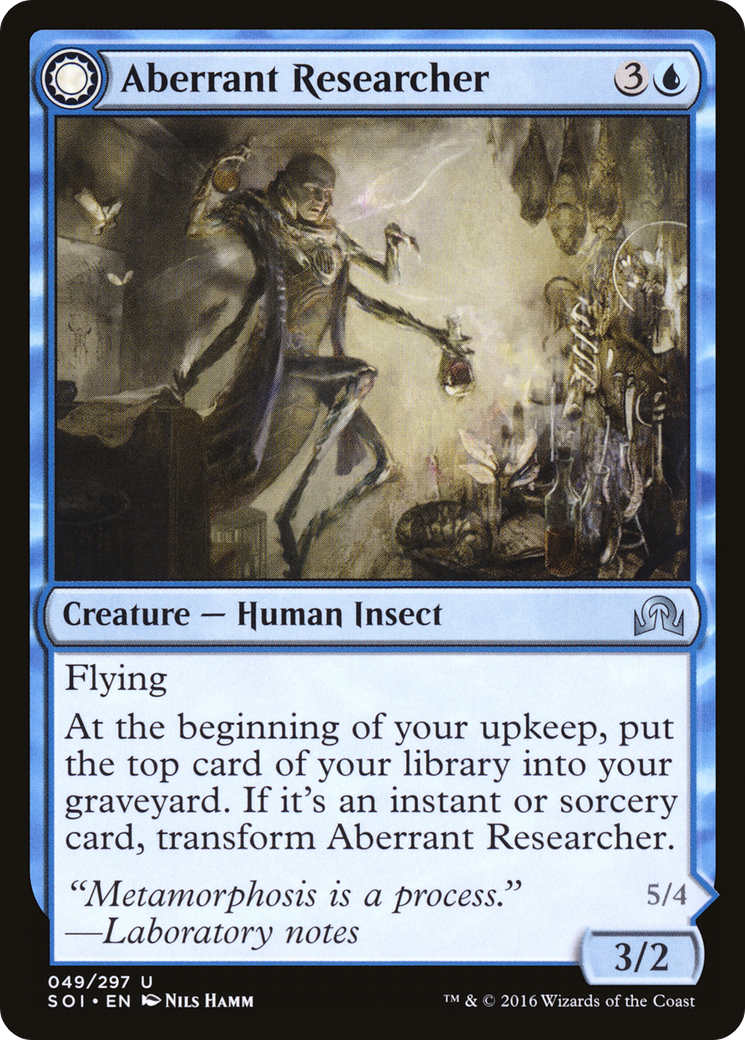 Aberrant Researcher (SOI-049) - Shadows over Innistrad: (Double Faced Transform) Foil