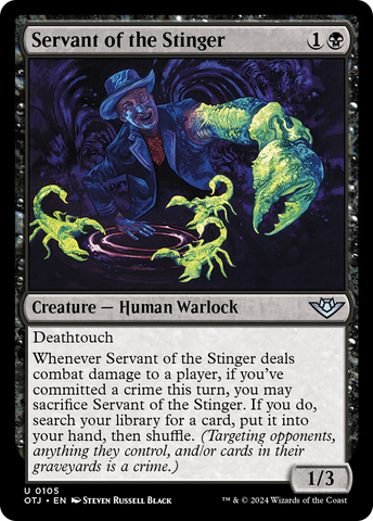 Servant of the Stinger (OTJ-105)  Foil - Outlaws of Thunder Junction