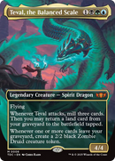 Teval, the Balanced Scale (Borderless) (TDC-008) - Commander: Tarkir: Dragonstorm (Borderless) Foil
