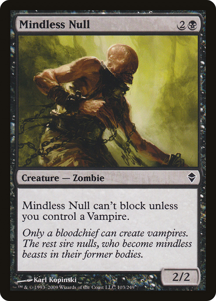 Mindless Null (ZEN-103)  Foil - Zendikar