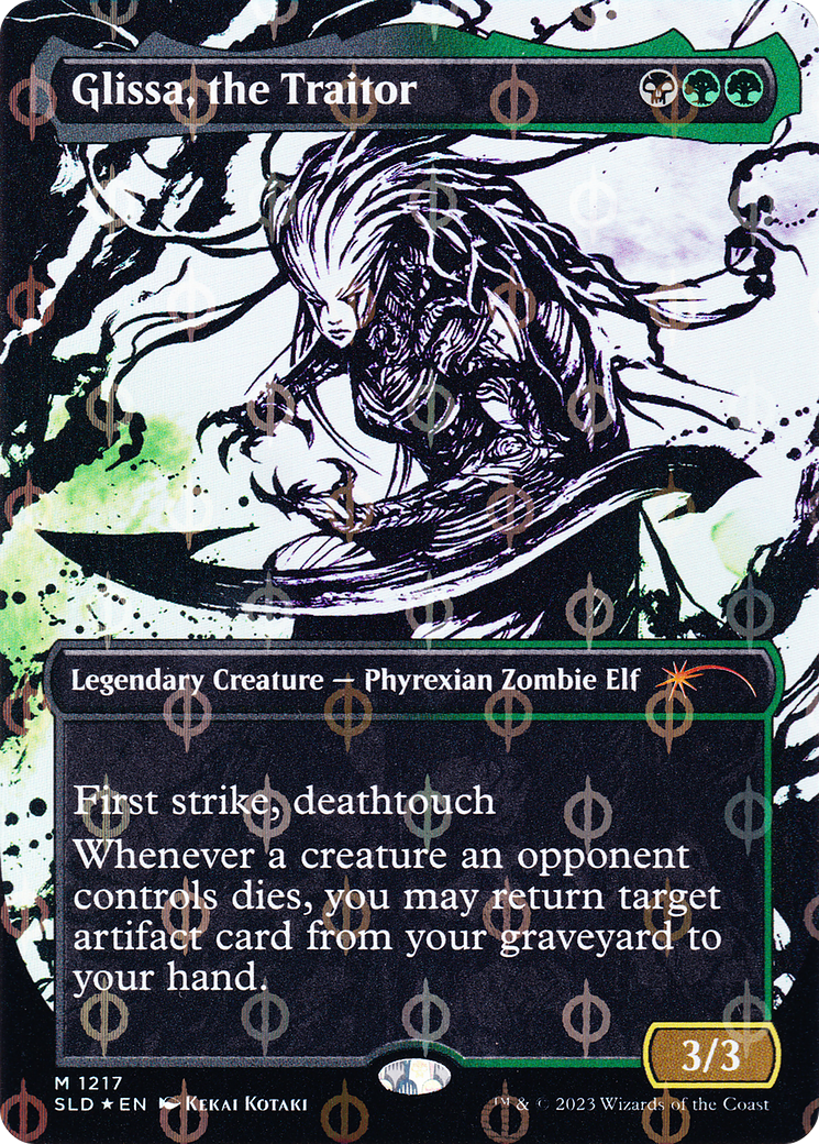 Glissa, the Traitor (Step-and-Compleat Foil) (SLD-1217)  Foil - Secret Lair Drop (Borderless)