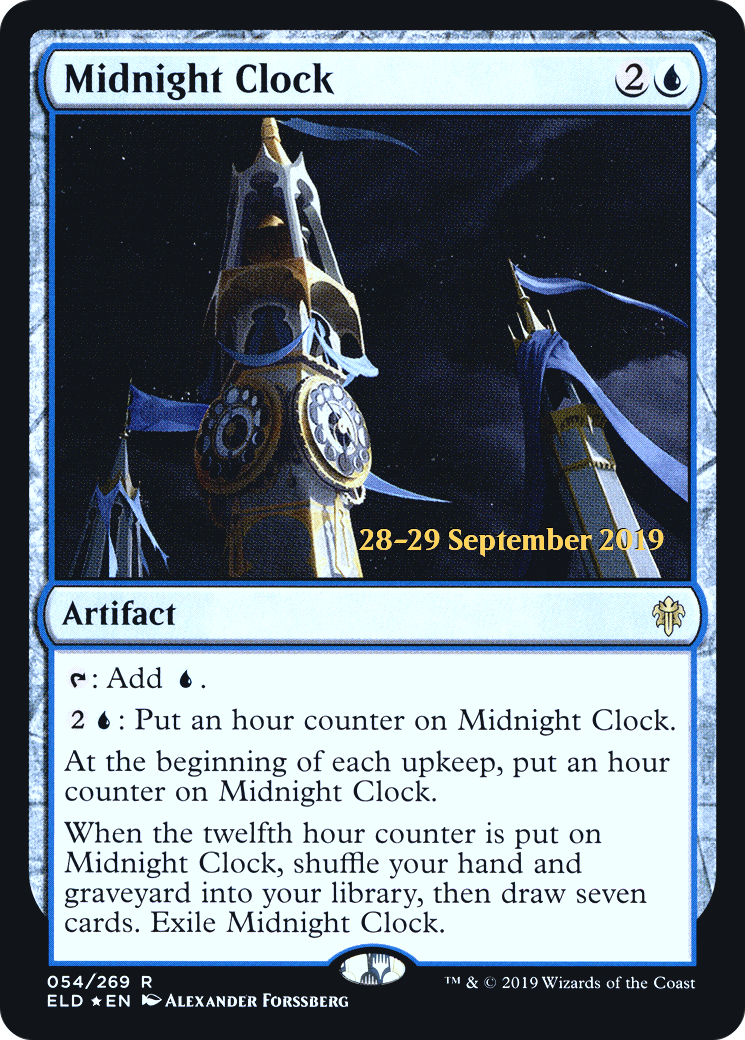 Midnight Clock (PRE-54S) - Throne of Eldraine Promos Foil