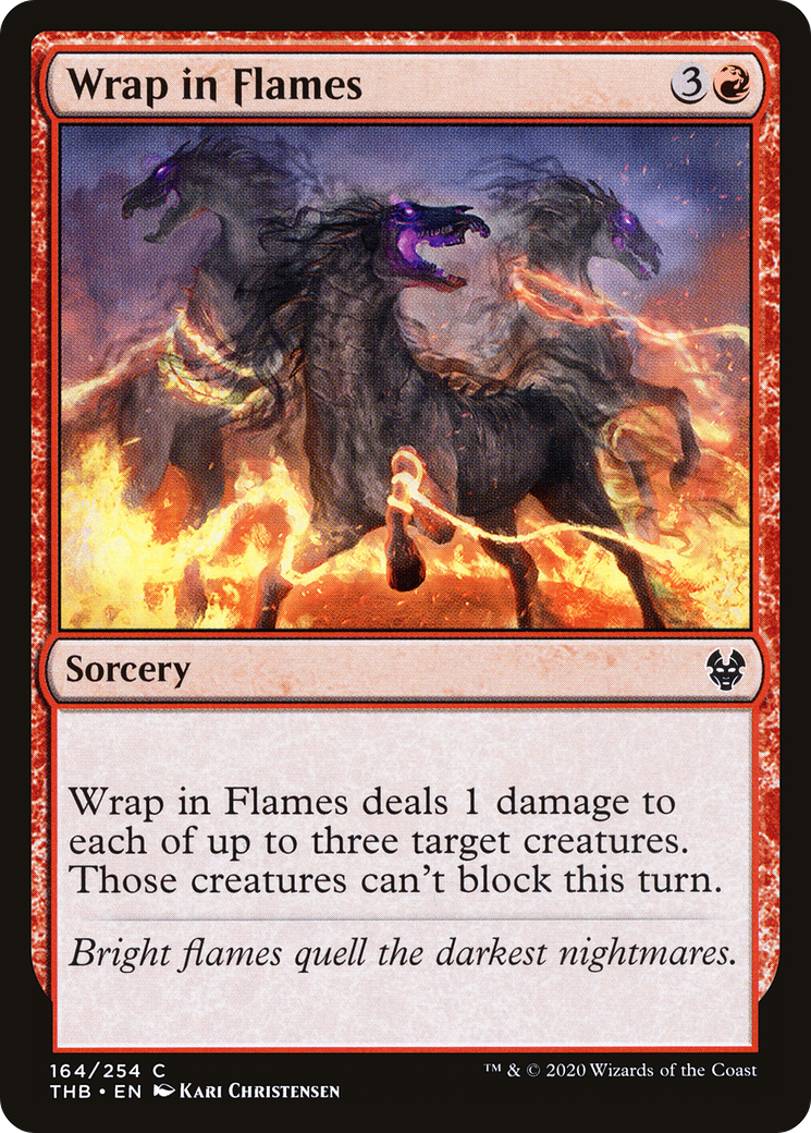 Wrap in Flames (THB-164)  Foil - Theros Beyond Death