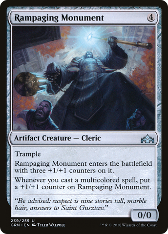 Rampaging Monument (GRN-239)  Foil - Guilds of Ravnica