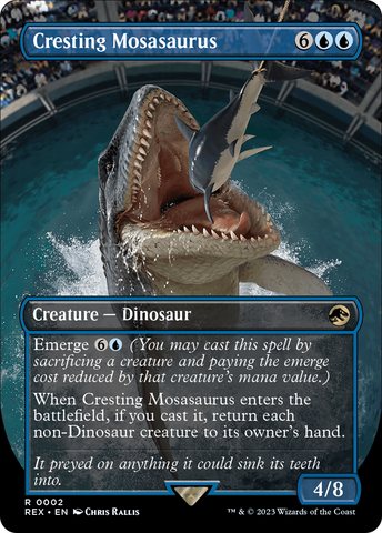 Cresting Mosasaurus (Borderless) (REX-002)  - Jurassic World Collection