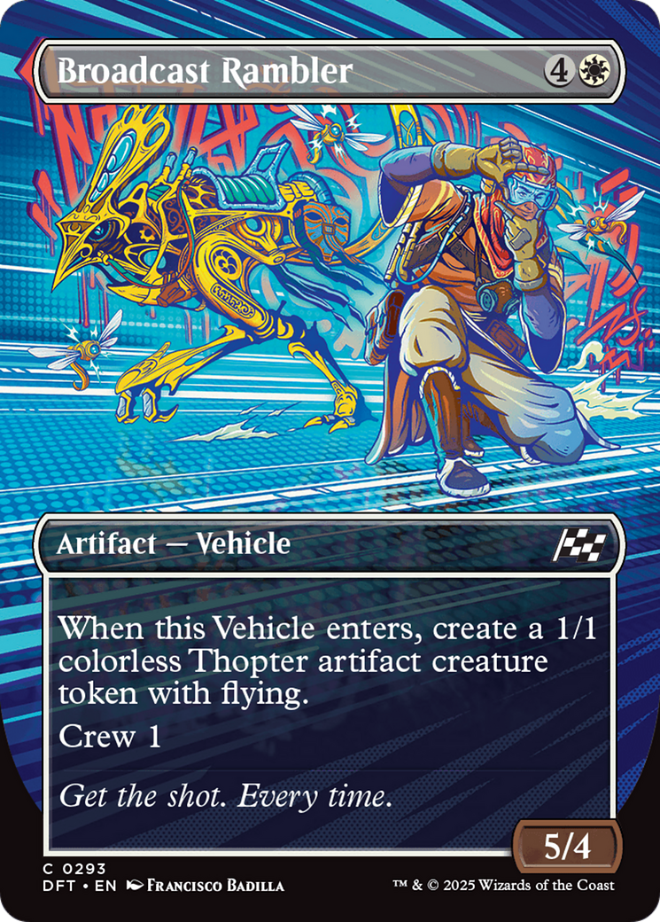 Broadcast Rambler (Borderless) (DFT-293)  Foil - Aetherdrift