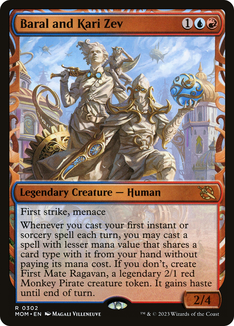 Baral and Kari Zev (Showcase) (MOM-302)  Foil - March of the Machine: (Showcase)