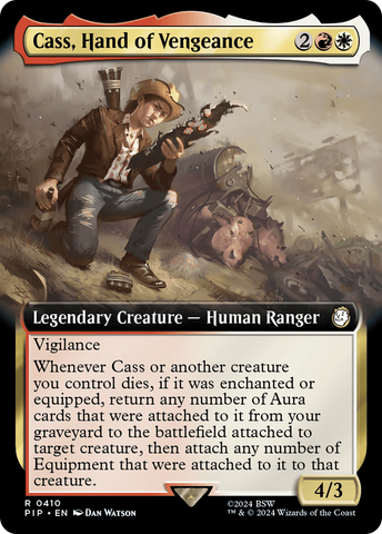 Cass, Hand of Vengeance (Extended Art) (PIP-410) - Fallout: (Extended Art) Foil