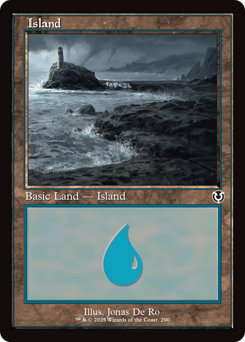 Island (290) (Retro Frame) (INR-290)  Foil - Innistrad Remastered