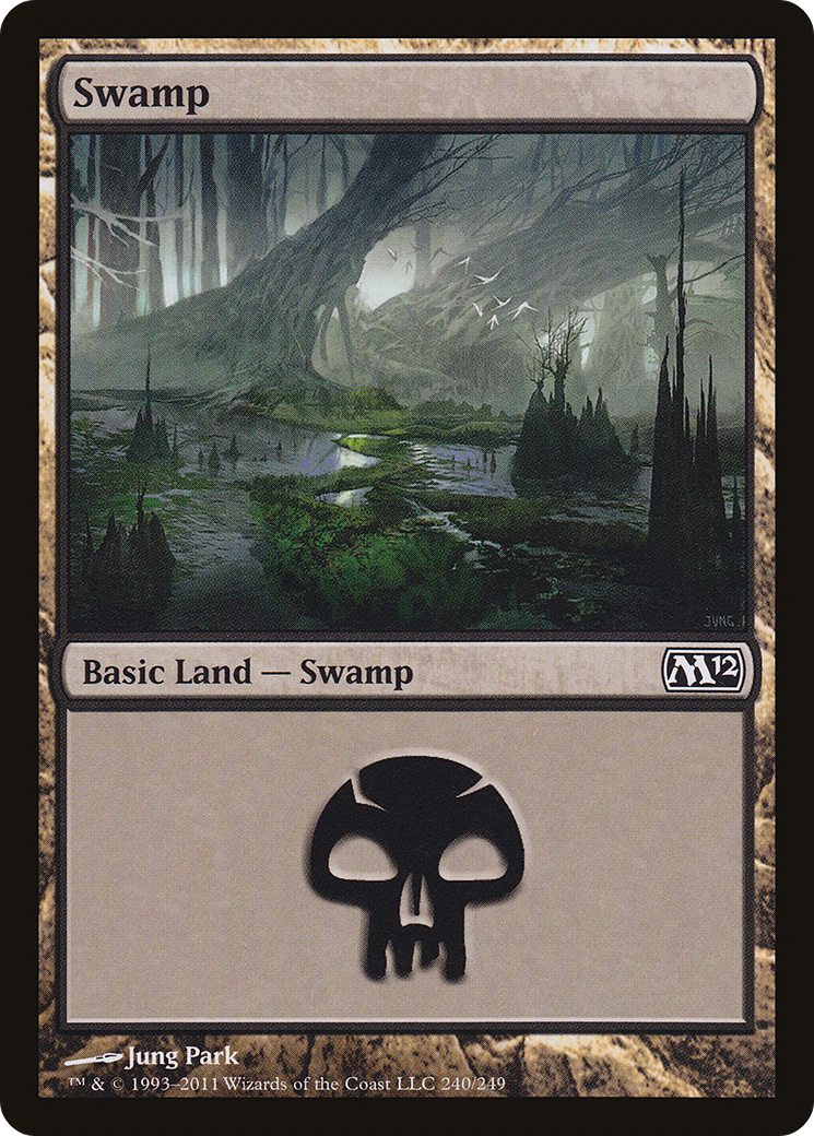 Swamp (240) (M12-240)  Foil - Magic 2012