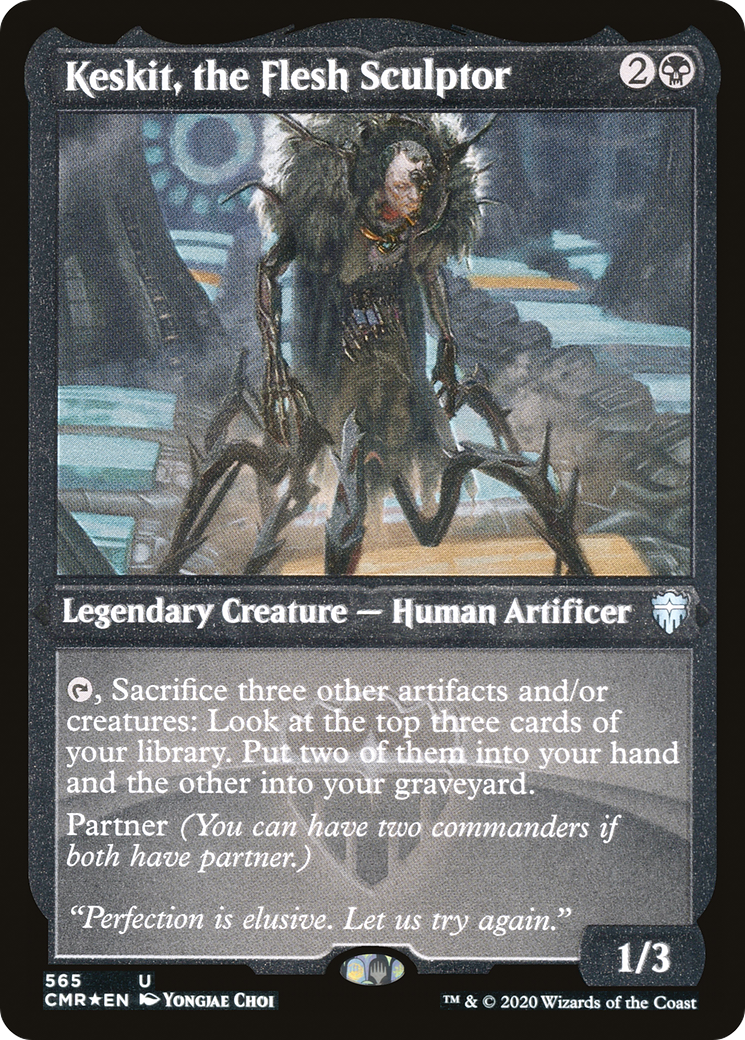 Keskit, the Flesh Sculptor (Foil Etched) (CMR-565)  Foil - Commander Legends
