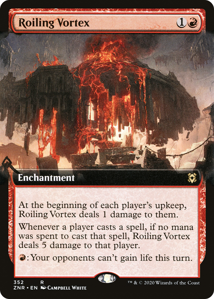 Roiling Vortex (Extended Art) (ZNR-352)  - Zendikar Rising: (Extended Art)