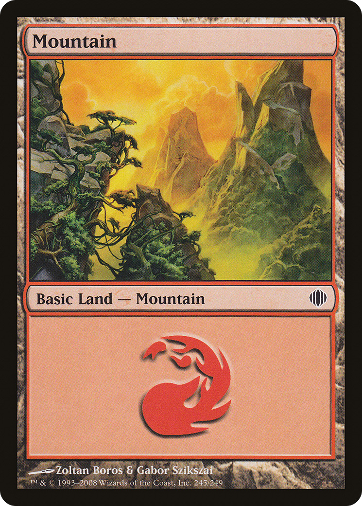 Mountain (245) (ALA-245)  Foil - Shards of Alara