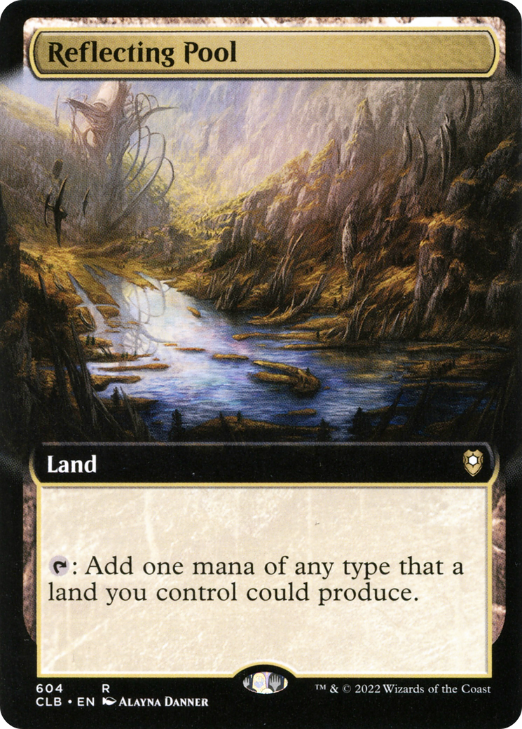 Reflecting Pool (Extended Art) (CLB-604)  - Commander Legends: Battle for Baldur's Gate