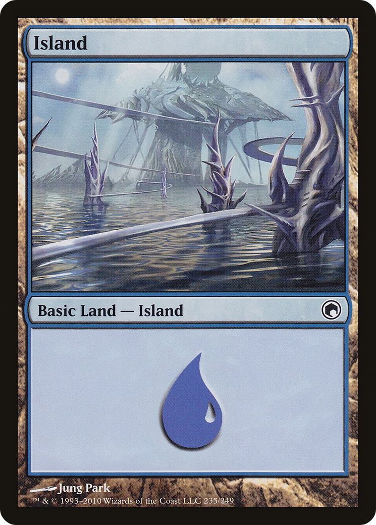 Island (235) (SOM-235)  Foil - Scars of Mirrodin