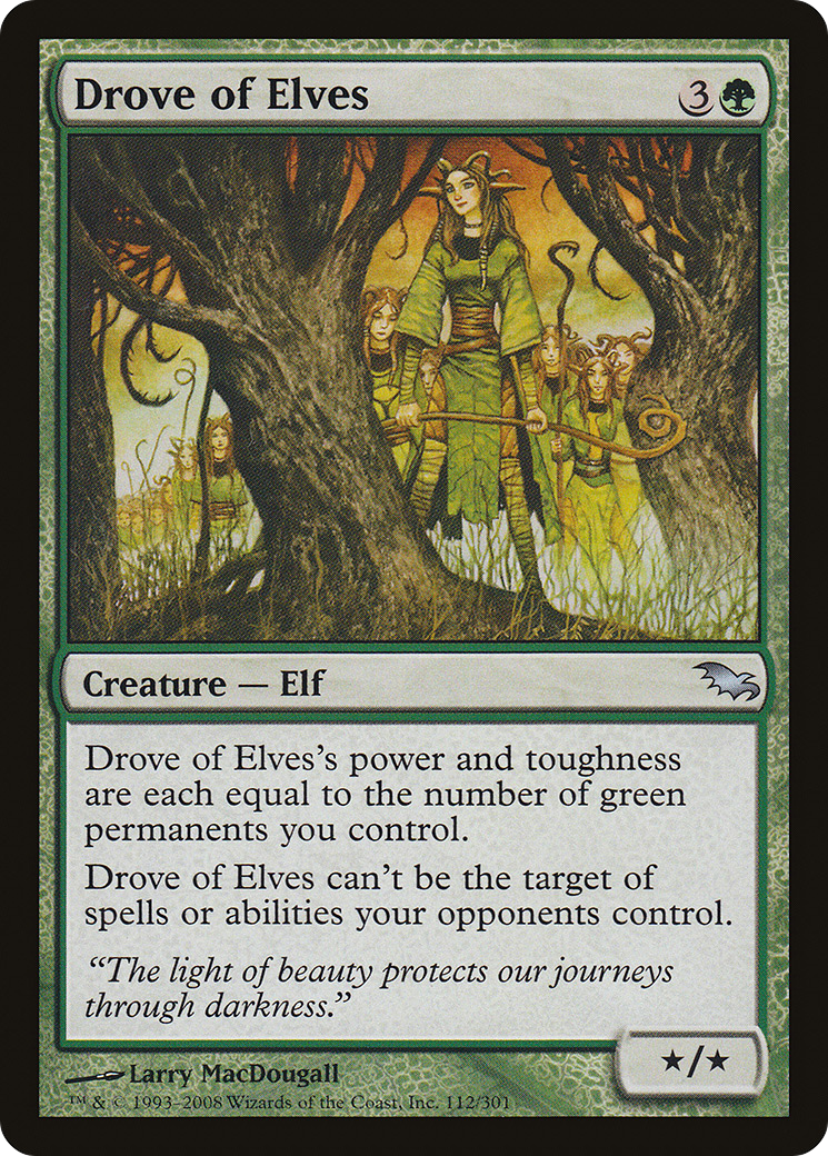 Drove of Elves (SHM-112)  Foil - Shadowmoor