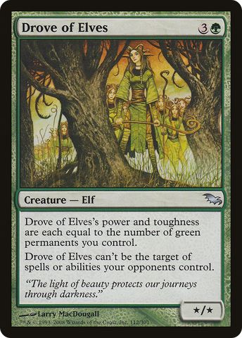 Drove of Elves (SHM-112)  Foil - Shadowmoor