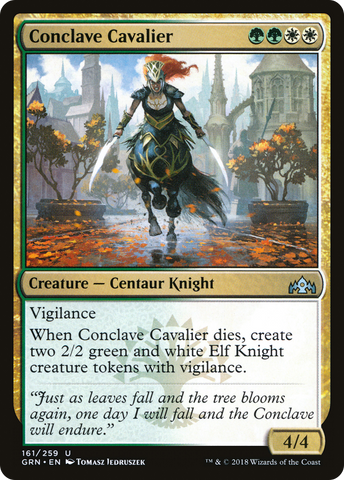 Conclave Cavalier (GRN-161)  Foil - Guilds of Ravnica