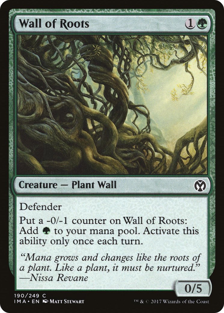 Wall of Roots (IMA-190)  Foil - Iconic Masters