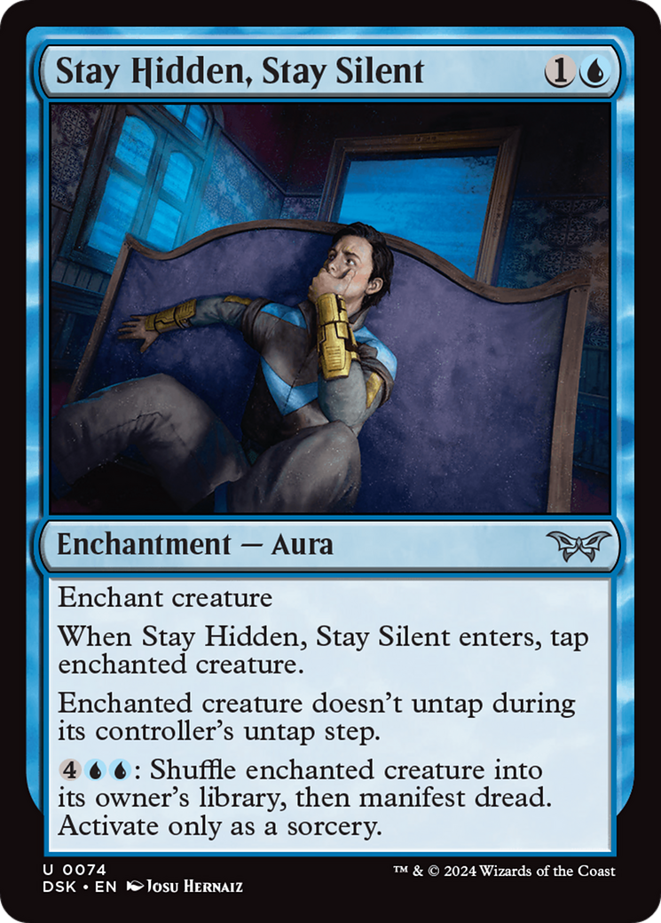 Stay Hidden, Stay Silent (0074) (DSK-074)  Foil - Duskmourn: House of Horror