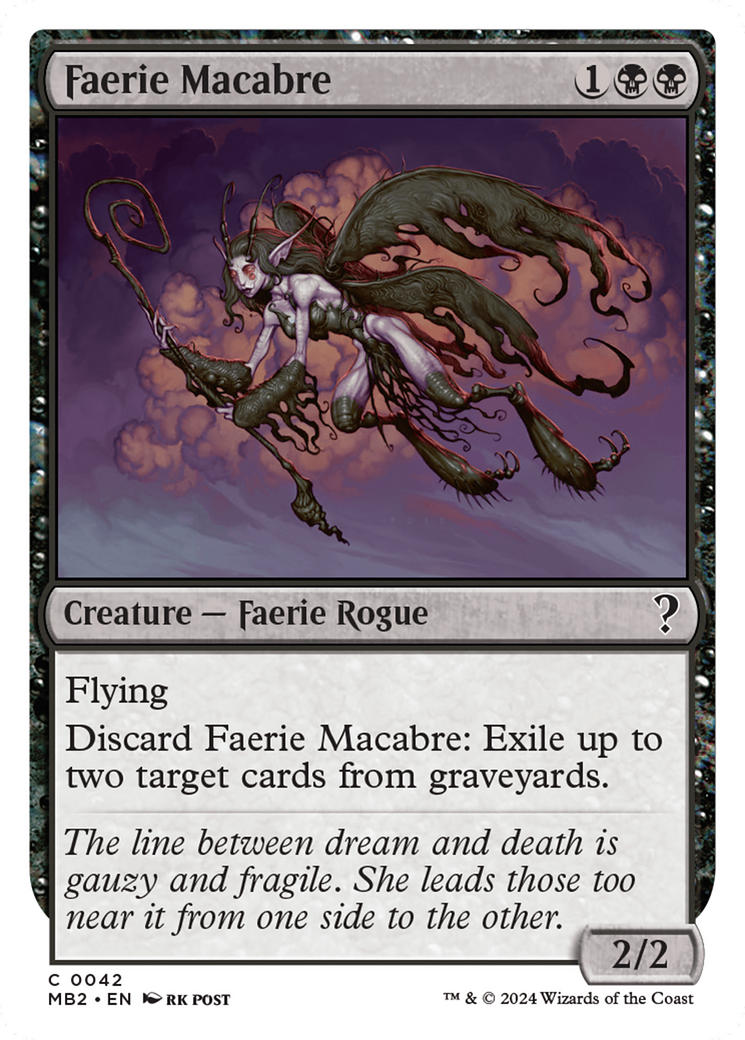 Faerie Macabre (White Border) (MB2-042)  - Mystery Booster 2