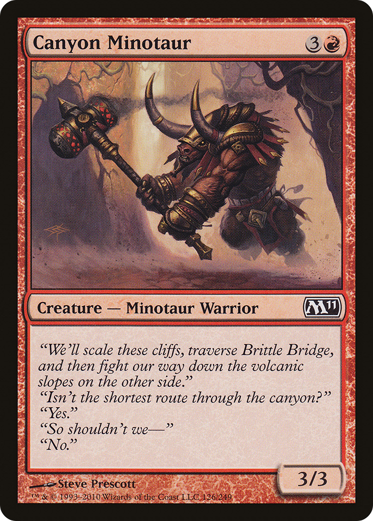 Canyon Minotaur (M11-126)  Foil - Magic 2011