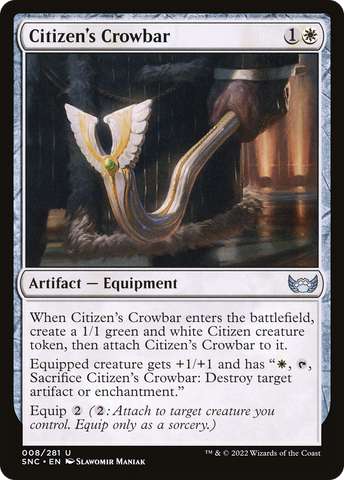 Citizen's Crowbar (SNC-008)  Foil - Streets of New Capenna